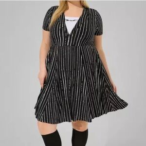 Disney The Nightmare Before Christmas Jack Stripe Skater Dress